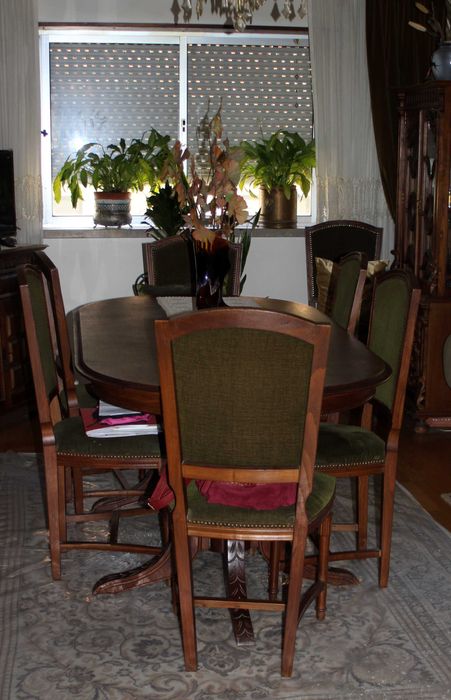 Sala Completa Rustica - mesa, cadeiras e móveis