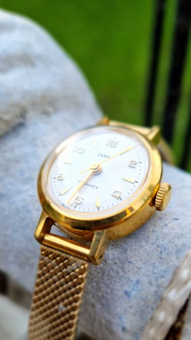 Klasyczna ZARIA, zegarek damski, piękna rzadkość.