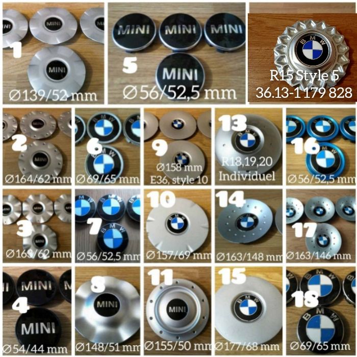 Mini-BMW. Мини-БМВ. Оригинальный колпачки в диски