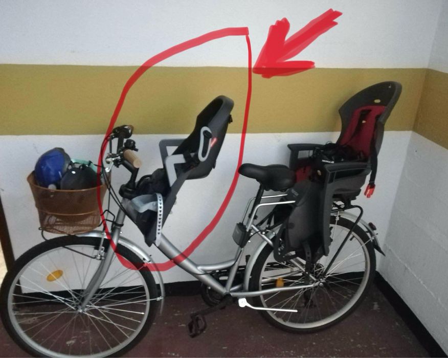 Porta crianca/bebé dianteiro bicicleta GUPPY mini