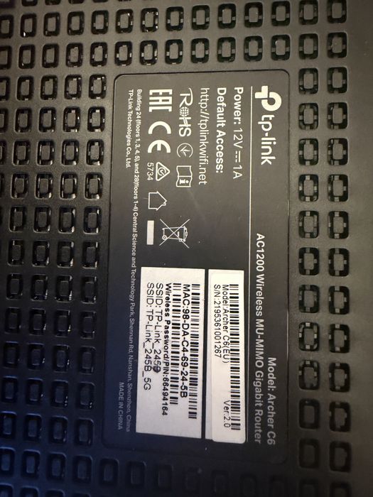 Router tp link archer C6