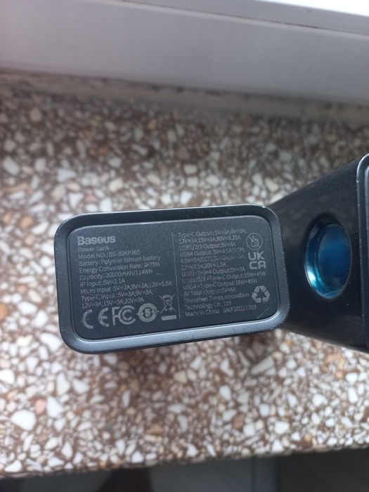 2 Powerbanki Baseus 65W 30000mAh