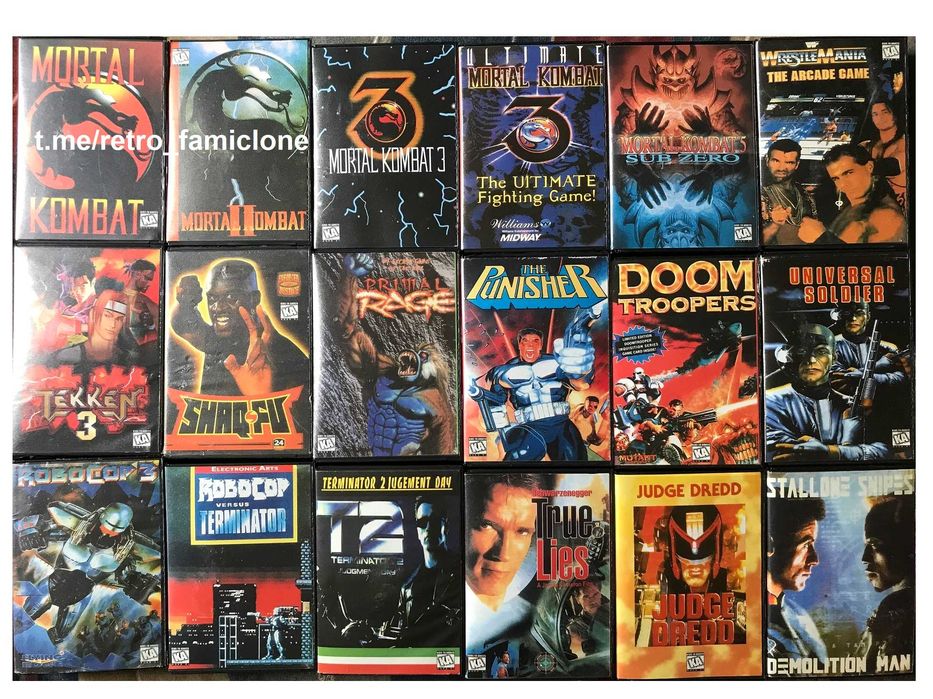 SEGA Середній бокс Mortal Kombat Battletoads для приставок mega drive