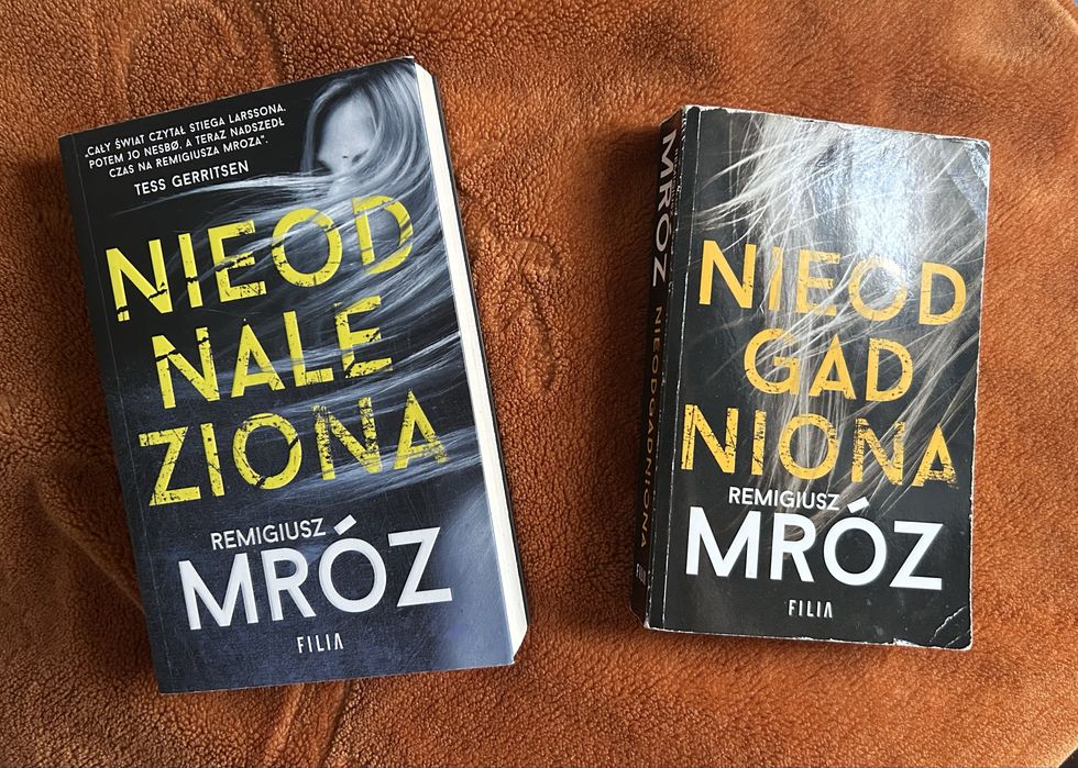 Książki „Nieodnaleziona” i „Nieodgadniona” Remigiusz Mróz