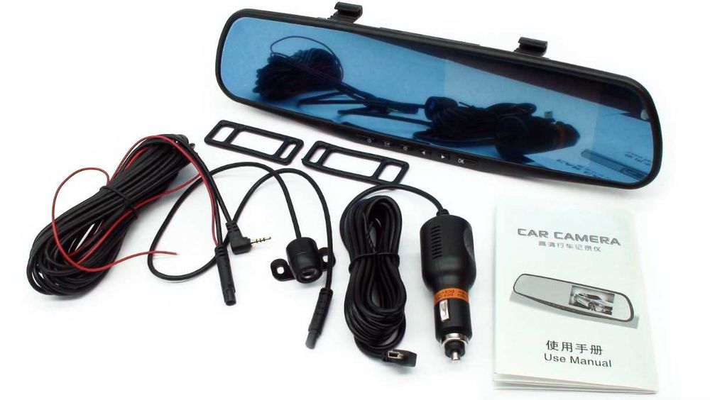 Видеорегистратор-Зеркало с камерой заднего вида Vehicle- в автомобиль