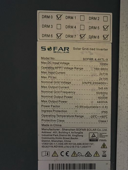 Falownik Sofar KTL-X 4,4 WIFI