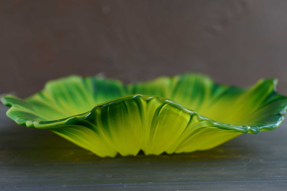 Вінтажне блюдо-цукерниця Waltherglas Німеччина Соняшник соняхи