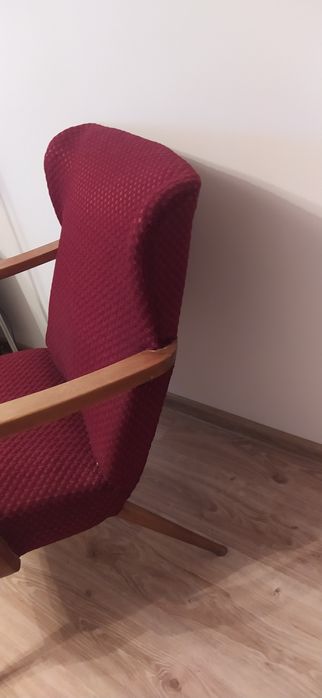 Fotel  na sprężynach PRL