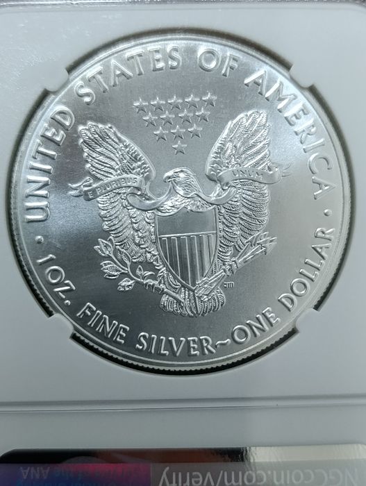 1 долар США 2018 р. Крокуюча Свобода. СРІБЛО. NGS MS 69. Cтан.