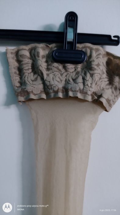 Boskie nowe bardzo cienkie cieliste pończoszki  Adrian roz 5/6+gratis.