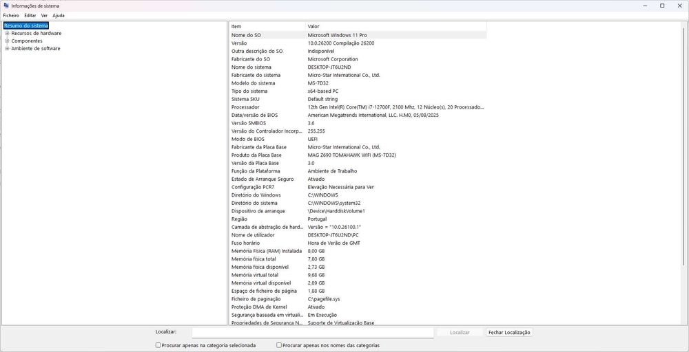 PC GAMING premium ddr5 i7 12700f msi z690 wifi nvme 1tb argb