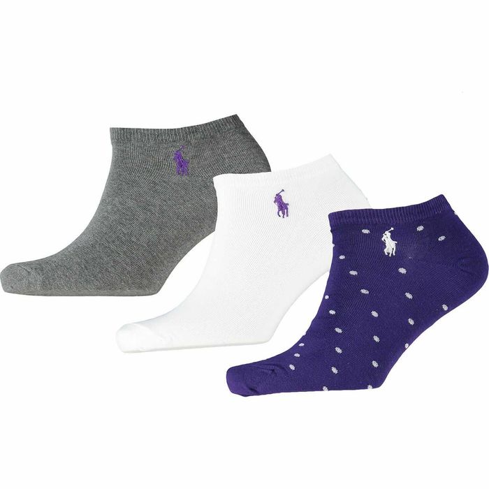 Nowe Skarpetki 3 Pack POLO RALPH LAUREN Skarpety Damskie 100% Oryginalne