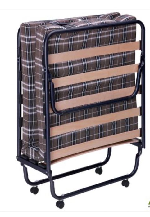 Раскладушка Классик черная с матрасом 1900*800 Килт-4