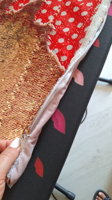 Poszewka na poduszkę z imieniem Eliza cekiny dwustronna