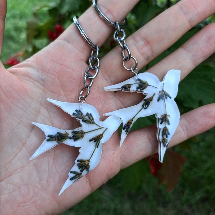 Брелок, підвіска на сумку чи в авто ,, Ластівка"