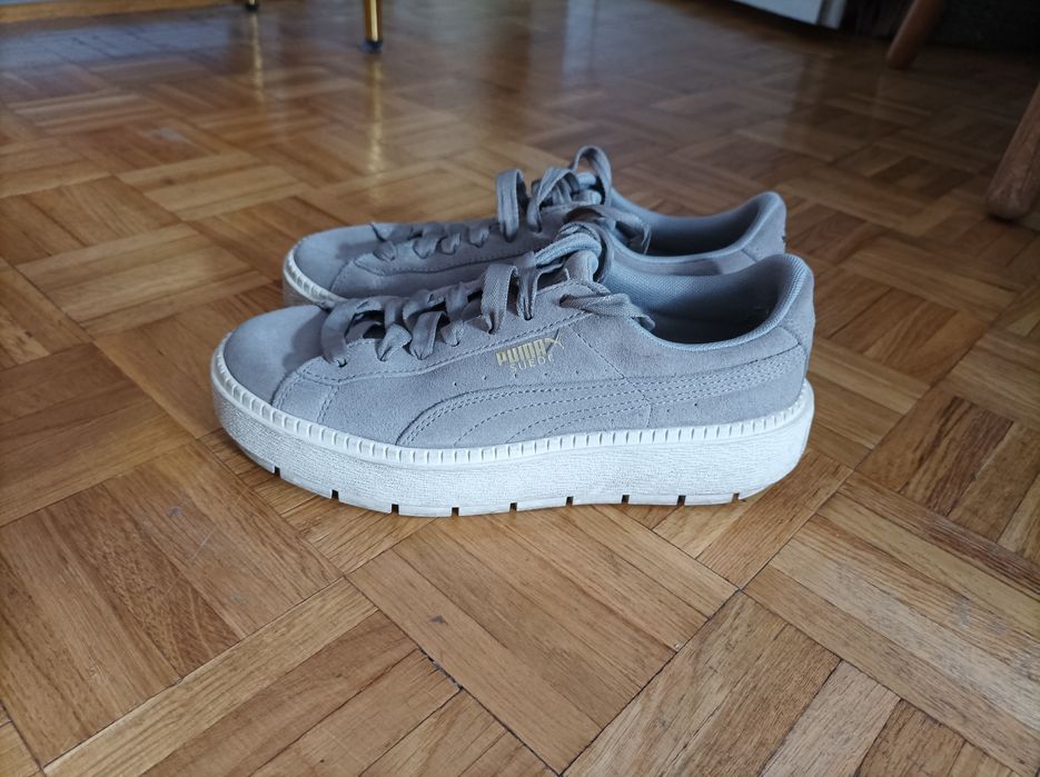 Trampki damskie Puma Basket Platform Metallic