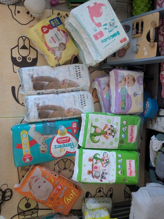 Памперси 2, 3,4,5  pampers, Gugu,fralda