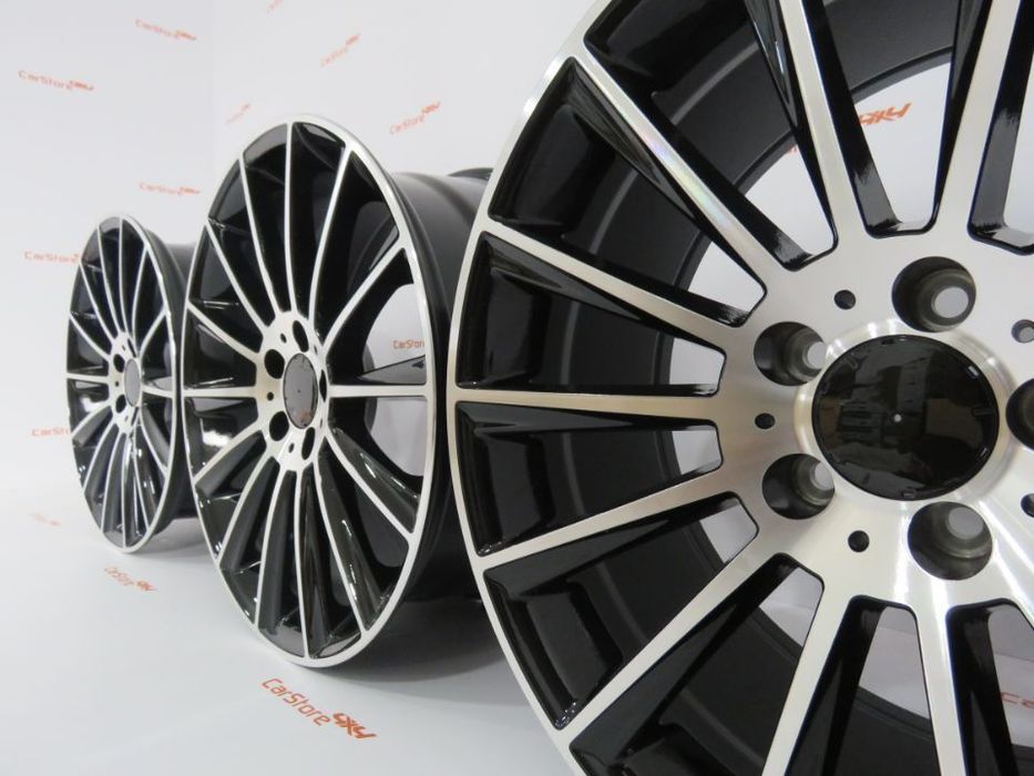 Jantes Look Mercedes Turbine 20 '' 5x112  8.5 et 35 + 9.5 et 35 Pretas