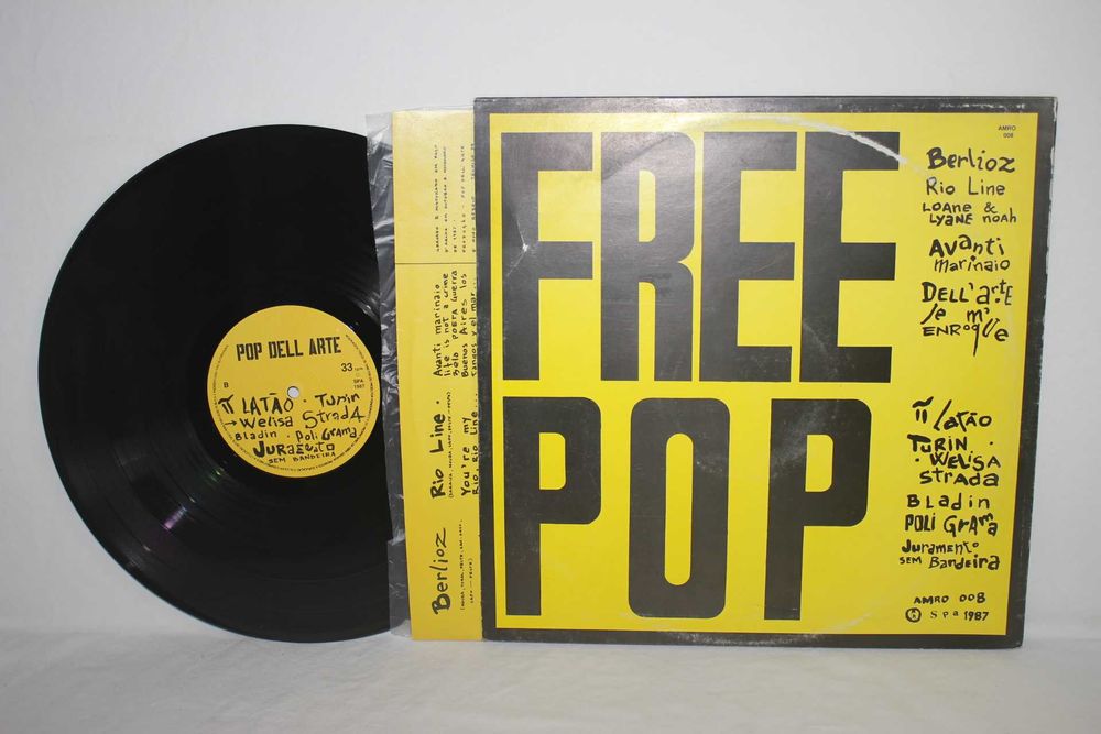 Disco Vinil - Lp - Musica Portuguesa - Pop Dell Arte - Free Pop - 1987