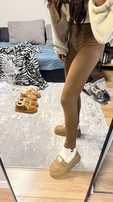 Угги лофери з хутром 37-38