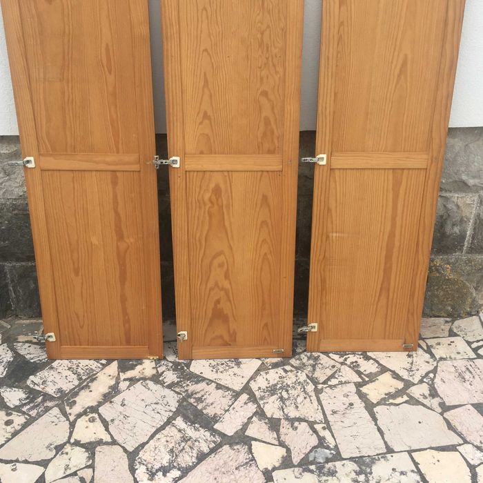 3 Portas de armário / roupeiro de madeira maciça