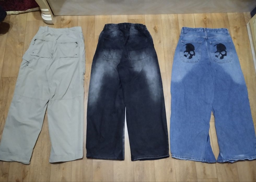 Джинси 40 розмір джинсовые штани широкі джинсы джинсові jeans