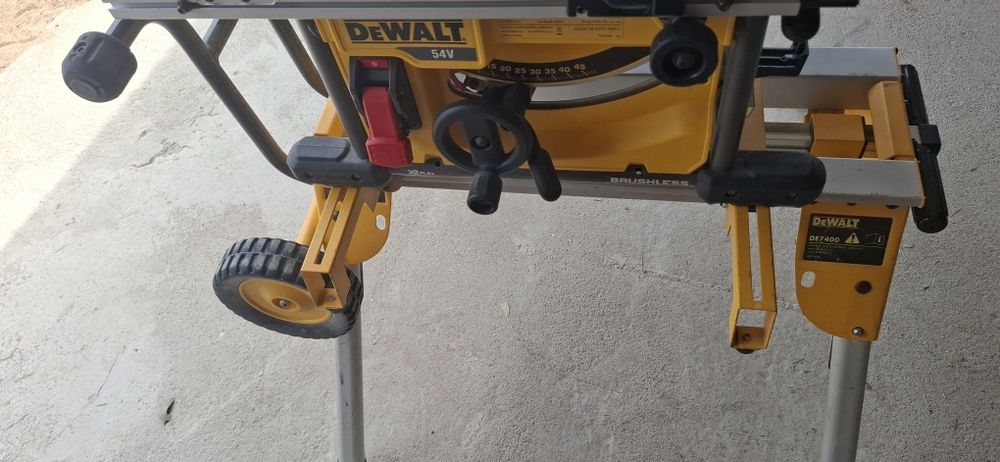 DEWALT DCS7485 DE7400 piła stołowa stół komplet na baterie jak nowa