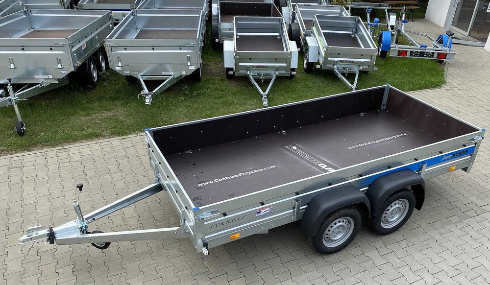 Przyczepka Samochodowa 330x150cm TANDEM BURTY WZMOCNIONE SKLEJKĄ