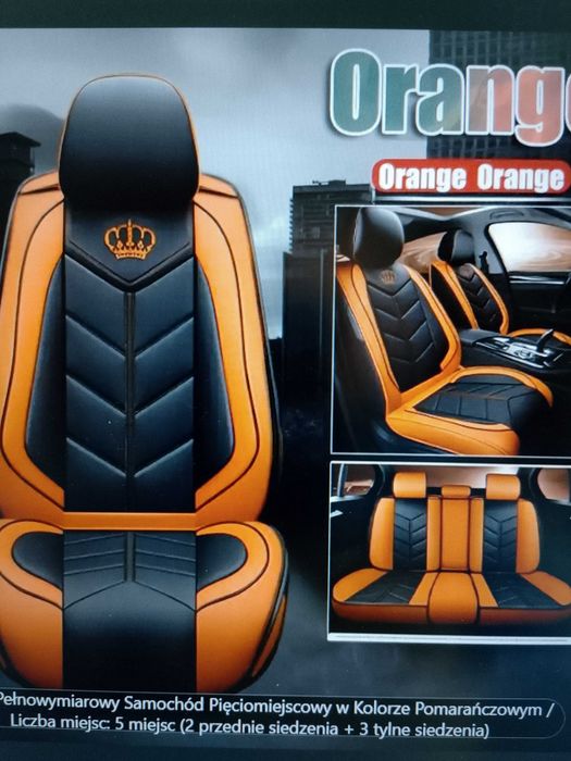 Piękne nowe pokrowce Premium ze skóry PU, 2 lub 5 miejsc, różne kolory