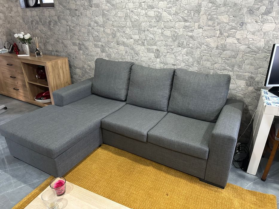 Sofá cinza como novo