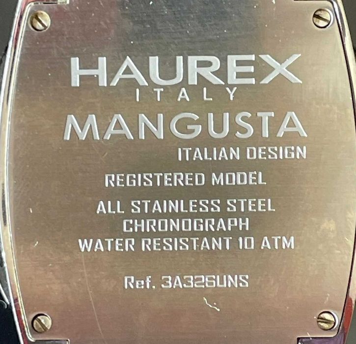 HAUREX - 3A326UNS Mens Mangusta Black Dial Watch