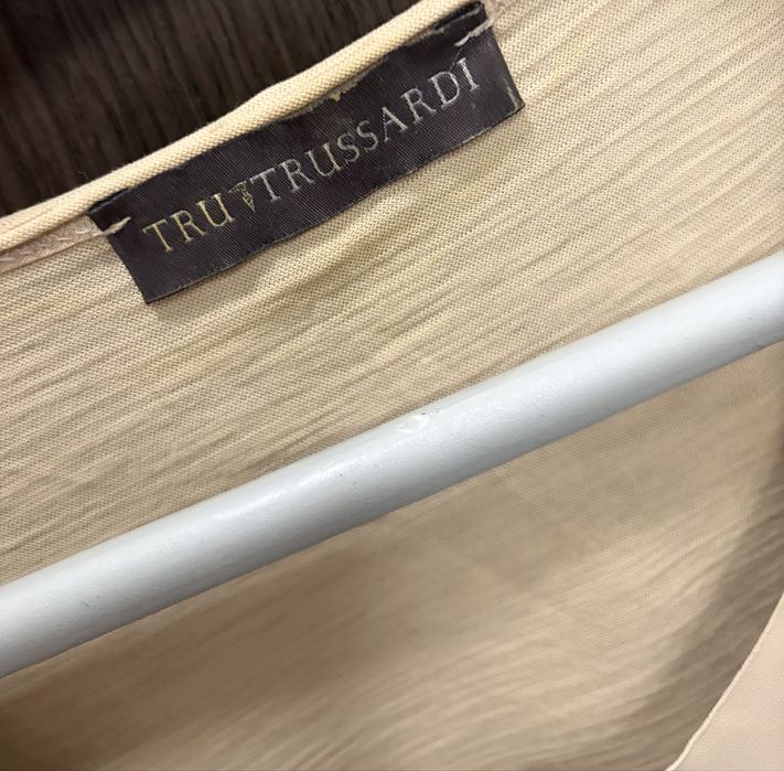Oryginalna, nowa bluzka skorzana Tru Trussardi okazja S