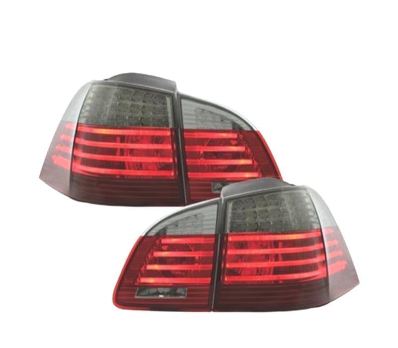 FAROLINS TRASEIROS LED BMW E61 TOURING 03-07 VERMELHO ESCURECIDO