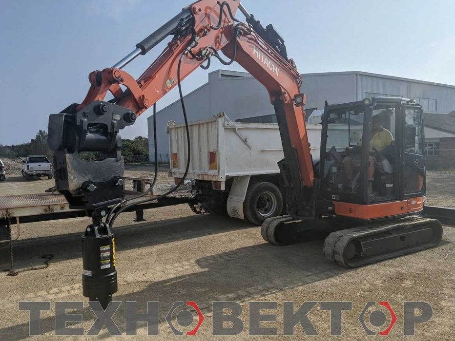 Гідробур до екскаваторів навантажувачів JCB CAT VOLVO Komatsu Hidromek