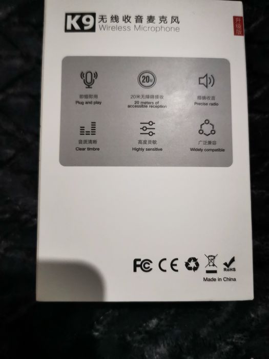 Microfone sem fio para Iphone