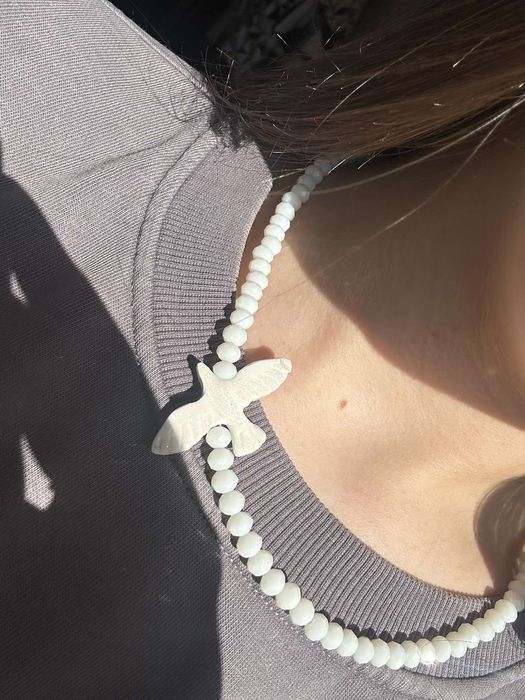 Подарунок на Миколая,Різдво,НР Чокер горлиця,підвіска голуб,намисто