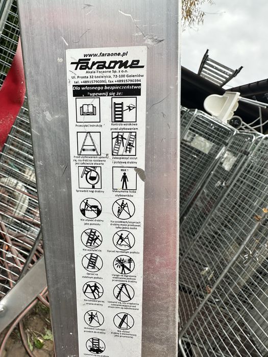 Drabina Faraone magazynowa
