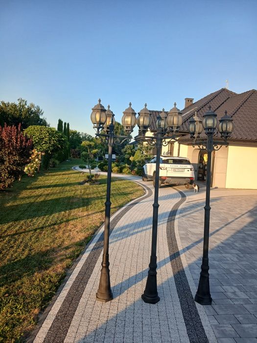 Stare lampy ogrodowe 3 sztuki