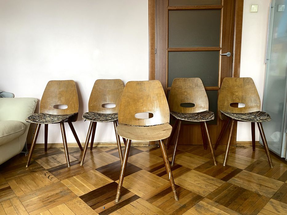 консольні стільці крісла в стилі bauhaus mid century