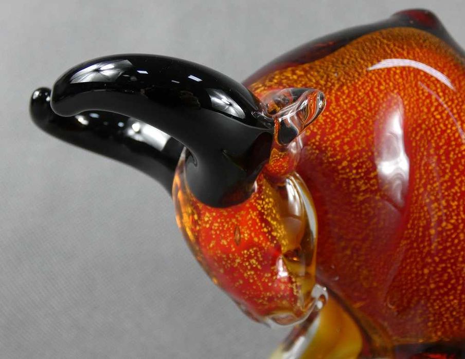 Figura szkło MURANO BYK byczek figurka 26 cm