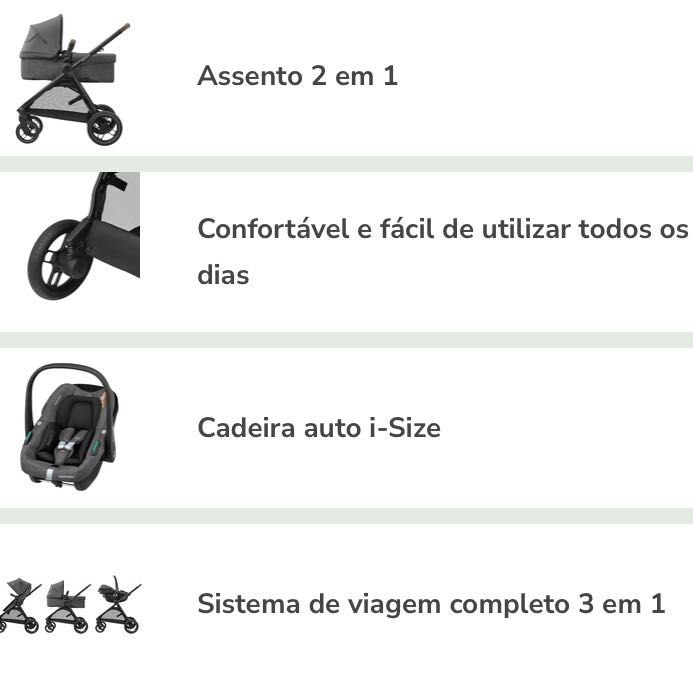 Carrinho Cybex Zélia + Ovo | Conjunto completo | Bom estado