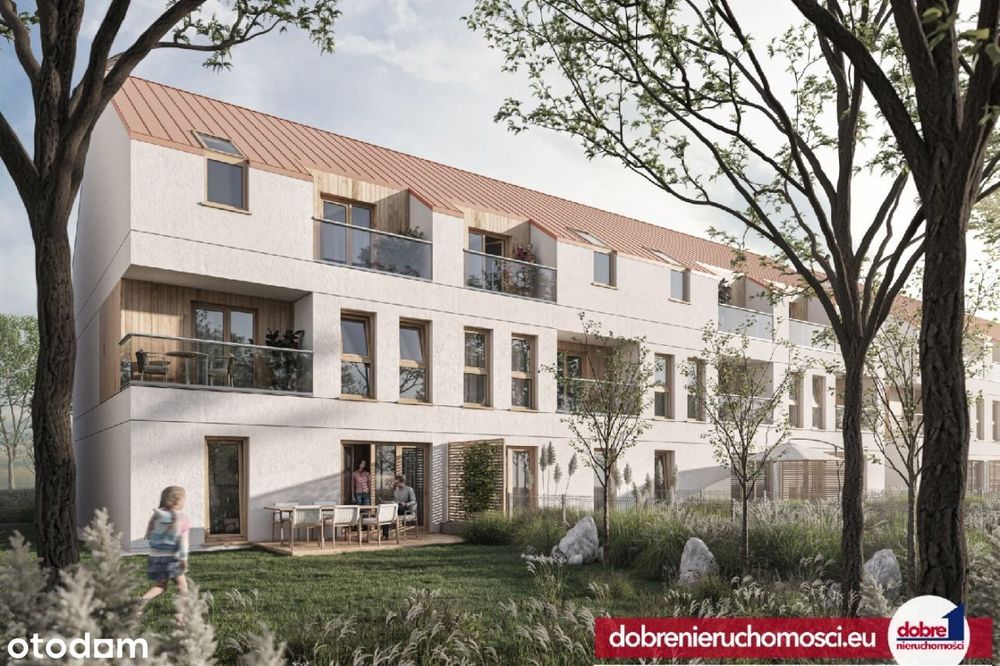 Dwupoziomowy apartament z ogrodem- Osielsko