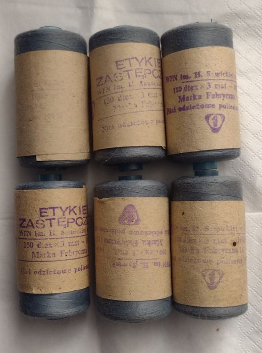 Nici odzieżowe Łódź , poliester 130 ditex x 3