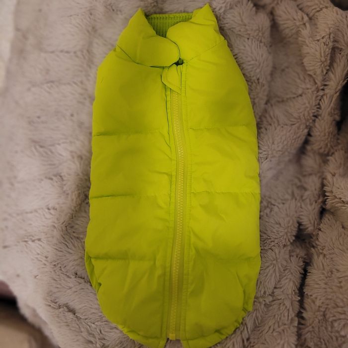 Ciepła kurtka limonka nowa rozmiar M dla średniego psa