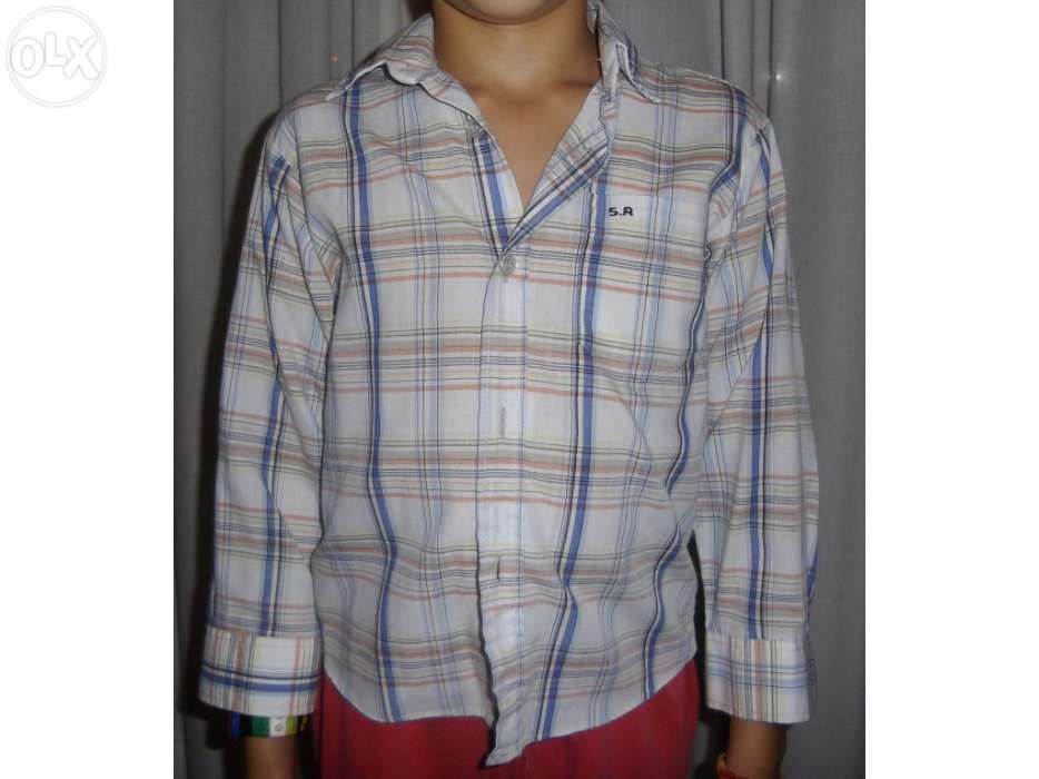 Camisa de manga comprida para rapaz.