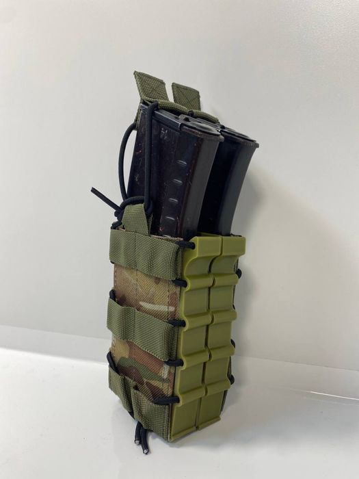 Підсумок під 2 магазина АК з пластиком піксель мультикам олива хакі