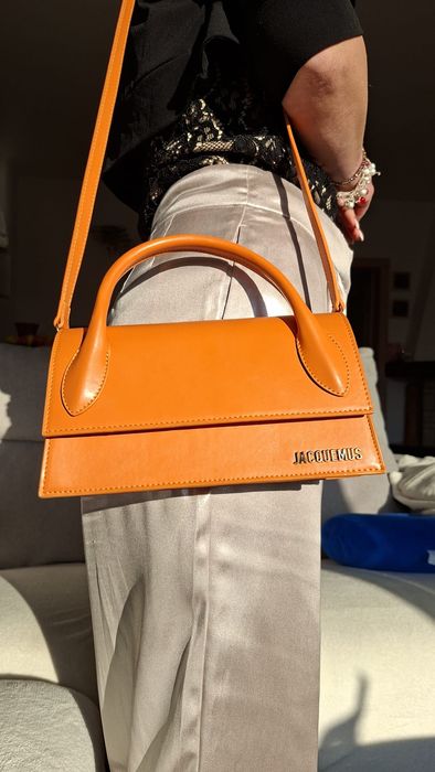 Torebka JACQUEMUS model Le Chiquito pomarańczowa