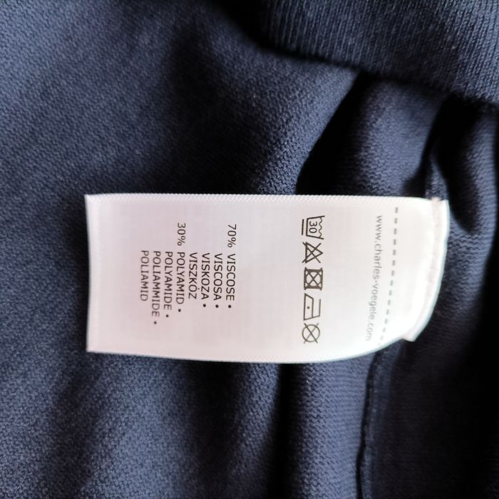 Granatowy sweter L