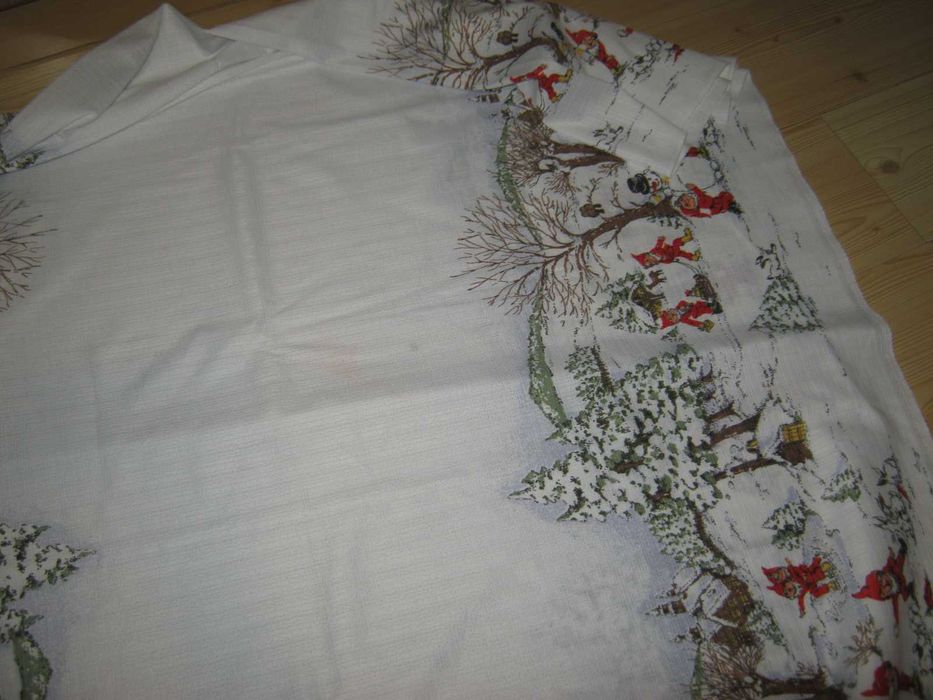 Materiał kolekcja świąteczna na lambrekiny obrus 120 / 315 cm