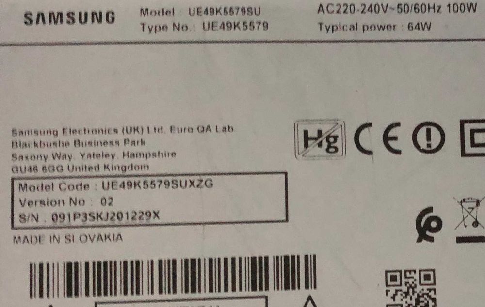 Peças Samsung UE49K5579SU BN44.00872C BN41.02534B BN94.10944Z Testadas